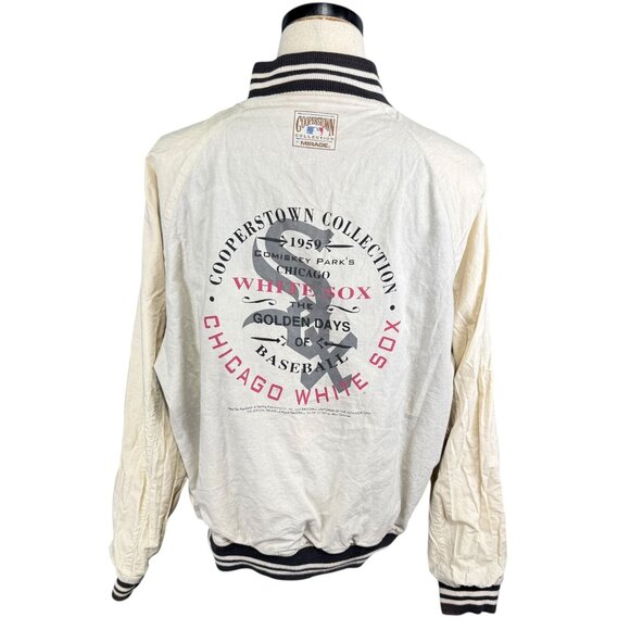 Vintage XL Chicago White Sox Reversible Cooperstown Collection Jacket 90s - Picture 4 of 16